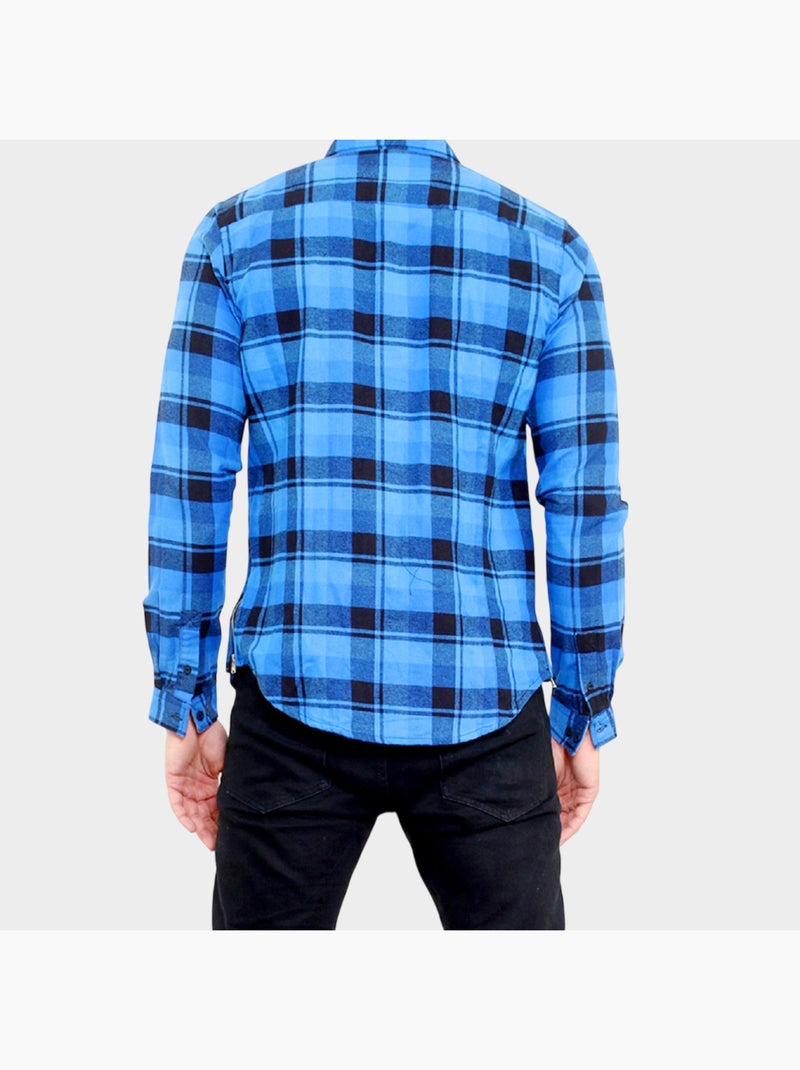 Camisa a cuadros Azul Blanco - Kiabi