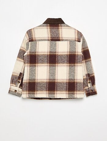 Camisa a cuadros forrada