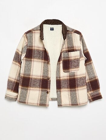 Camisa a cuadros forrada