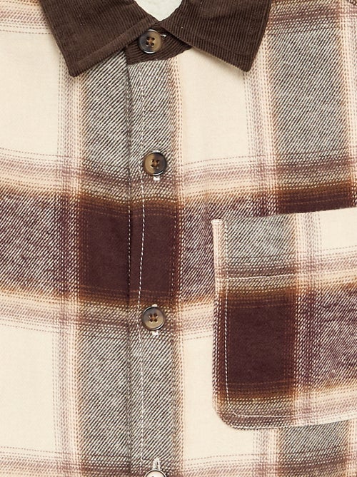 Camisa a cuadros forrada - Kiabi Camisa a cuadros forrada - Kiabi