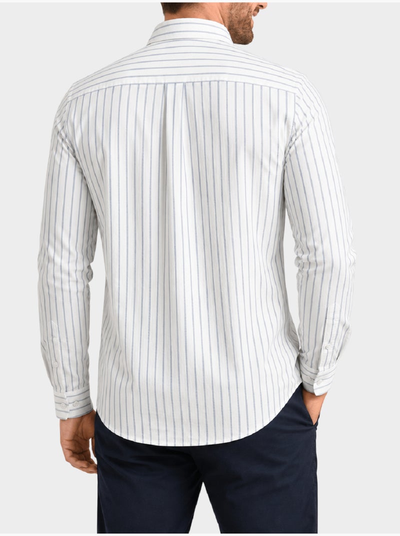 Camisa a rayas Azul - Kiabi