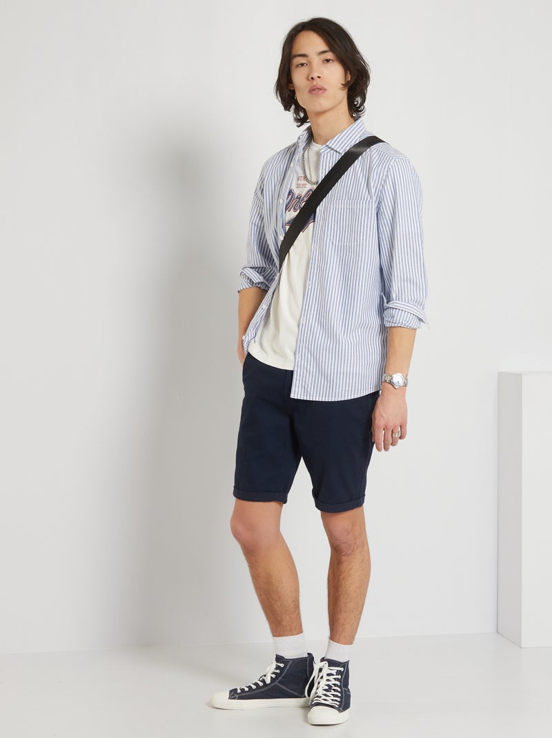 Camisa a rayas BLANCO - Kiabi
