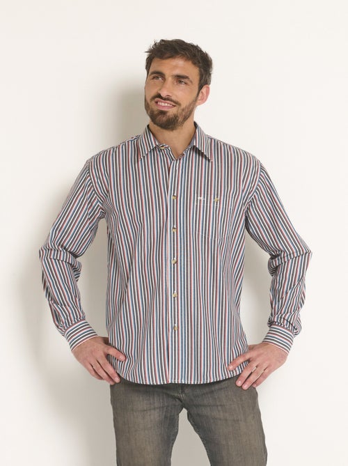 Camisa a rayas de fácil cuidado - Afibel - Kiabi