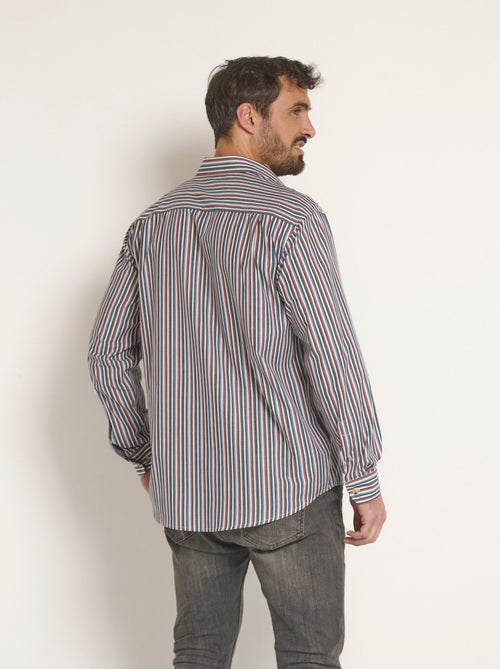 Camisa a rayas de fácil cuidado - Afibel - Kiabi