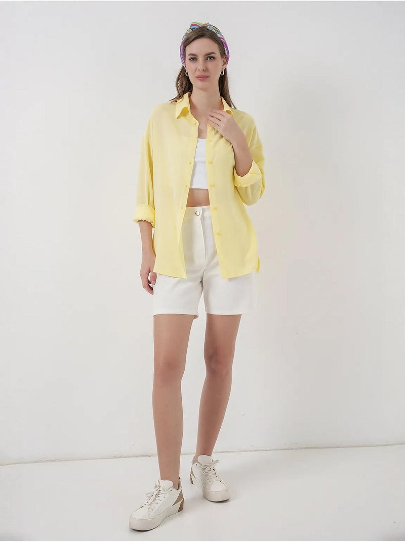 Camisa abotonada con cuello de camisa bdart Ámbar - Kiabi