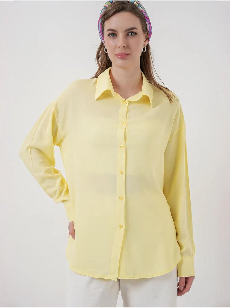 Camisa abotonada con cuello de camisa bdart Ámbar - Kiabi