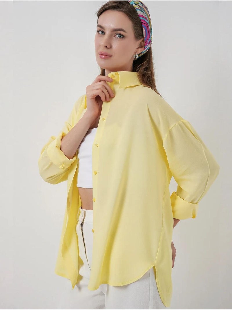 Camisa abotonada con cuello de camisa bdart Ámbar - Kiabi