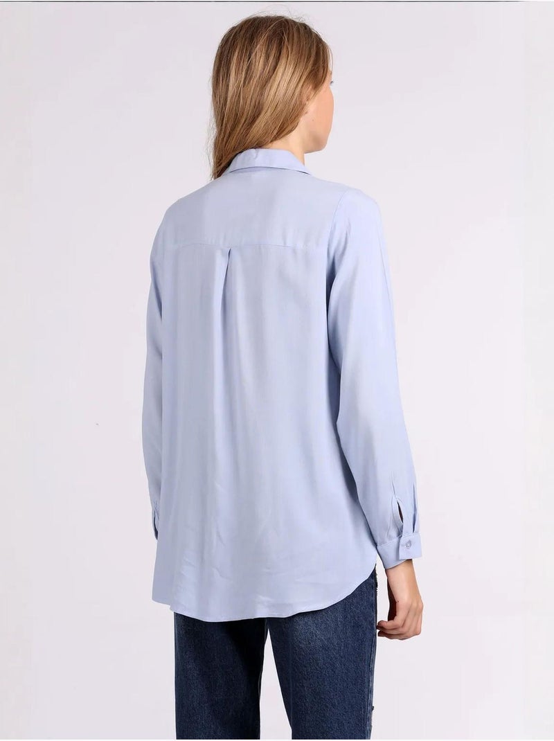 Camisa abotonada con cuello de camisa bdart Azul pastel - Kiabi