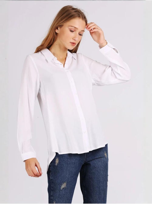 Camisa abotonada con cuello de camisa bdart - Kiabi Camisa abotonada con cuello de camisa bdart - Kiabi