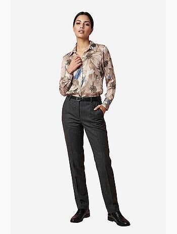 Camisa abotonada con estampado floral my fashion