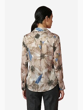 Camisa abotonada con estampado floral my fashion