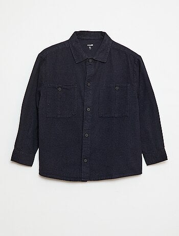 Camisa abotonada de franela