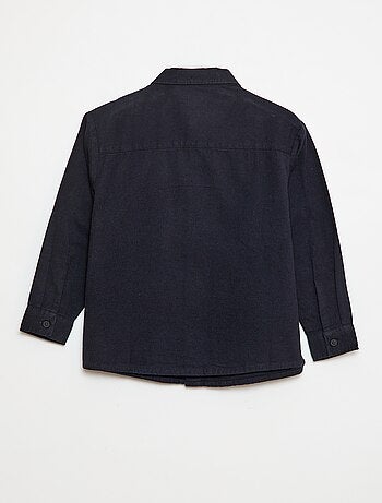 Camisa abotonada de franela