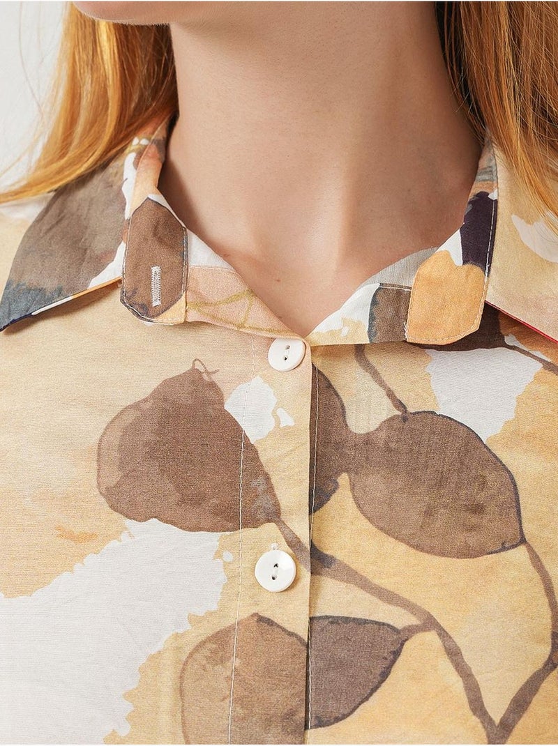 Camisa abotonada floral extragrande de bdart Azul marino - Kiabi