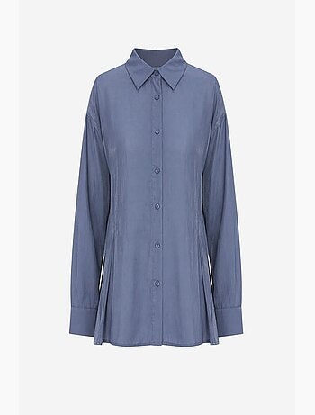 Camisa abotonada texturizada ajustada mixray