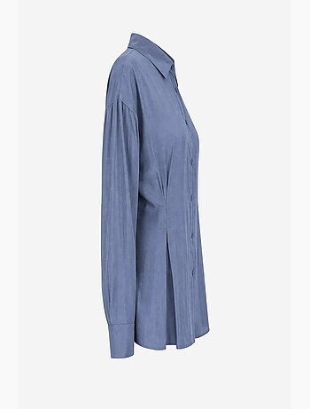 Camisa abotonada texturizada ajustada mixray