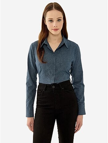 Camisa ajustada abotonada a cuadros hiccup