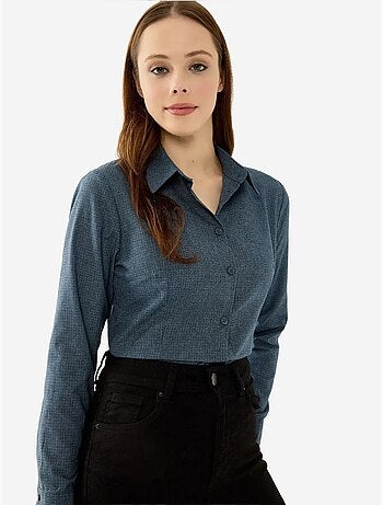 Camisa ajustada abotonada a cuadros hiccup