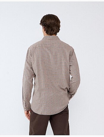 Camisa ajustada con patrón, mo fashion