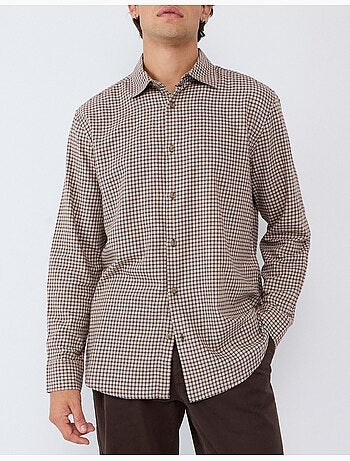 Camisa ajustada con patrón, mo fashion