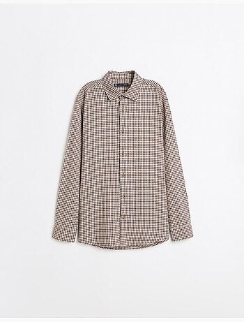 Camisa ajustada con patrón, mo fashion