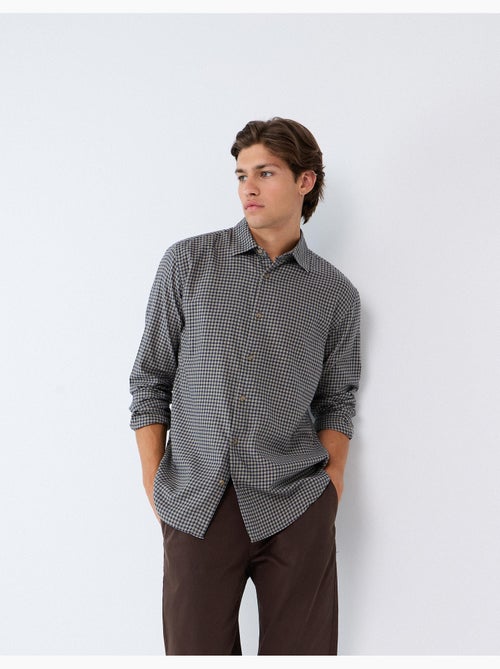 Camisa ajustada con patrón, mo fashion - Kiabi