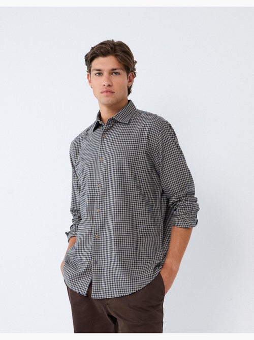 Camisa ajustada con patrón, mo fashion - Kiabi