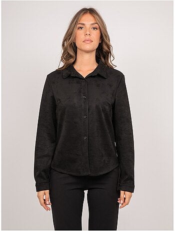 Camisa ajustada de antelina ologane