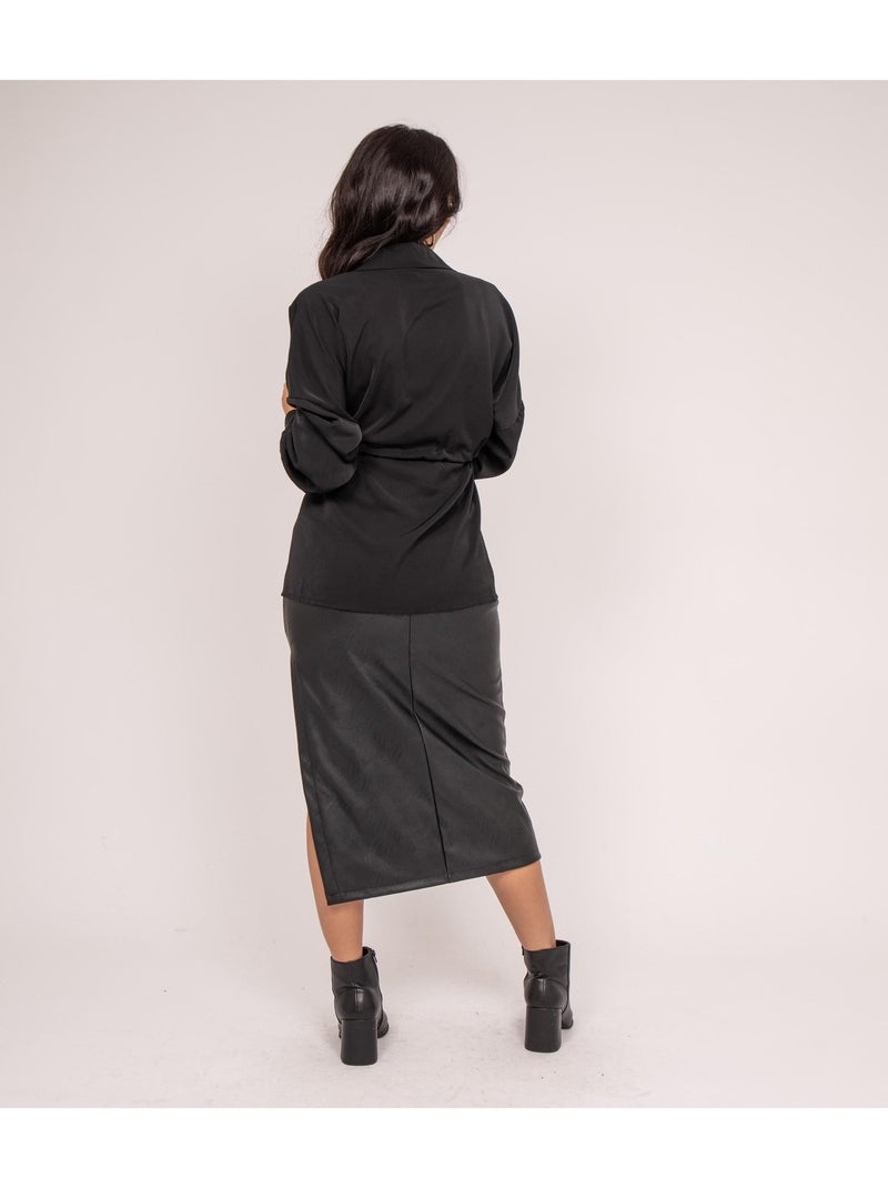 Camisa avec cordon ORELLE Negro - Kiabi