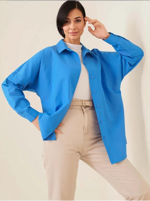 Camisa básica extragrande bdart - Kiabi Camisa básica extragrande bdart - Kiabi