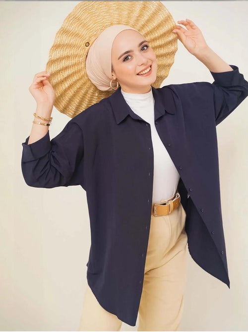 Camisa básica extragrande bdart - Kiabi Camisa básica extragrande bdart - Kiabi