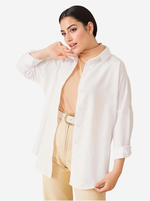 Camisa básica extragrande bdart - Kiabi Camisa básica extragrande bdart - Kiabi