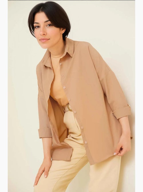 Camisa básica extragrande bdart - Kiabi Camisa básica extragrande bdart - Kiabi