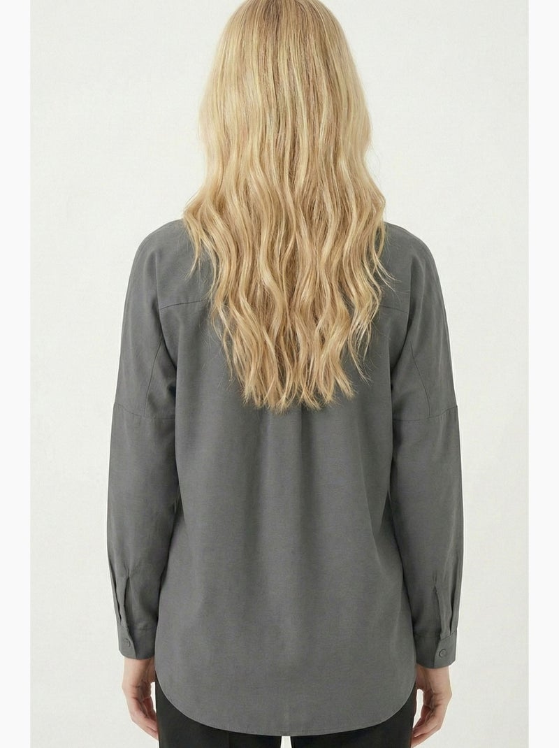 Camisa básica extragrande bdart Gris negro - Kiabi
