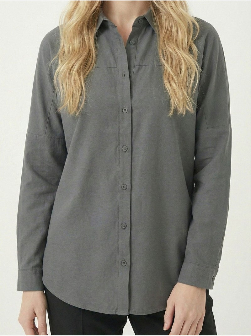 Camisa básica extragrande bdart Gris negro - Kiabi