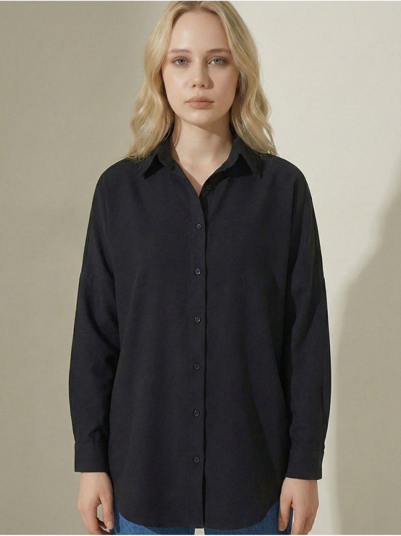 Camisa básica extragrande bdart Negro - Kiabi