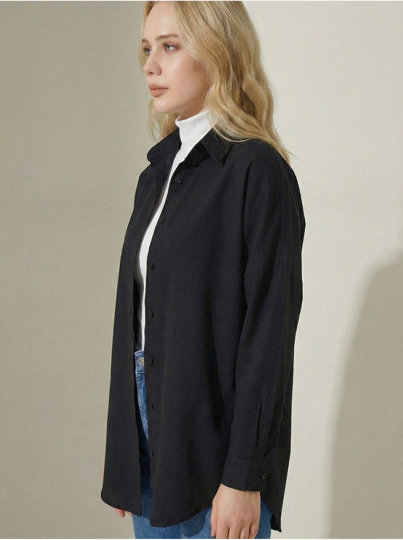 Camisa básica extragrande bdart Negro - Kiabi