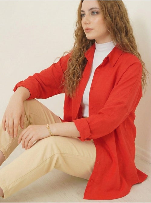 Camisa básica extragrande bdart - Kiabi Camisa básica extragrande bdart - Kiabi