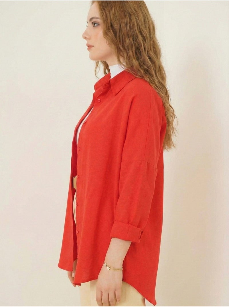 Camisa básica extragrande bdart Rojo - Kiabi