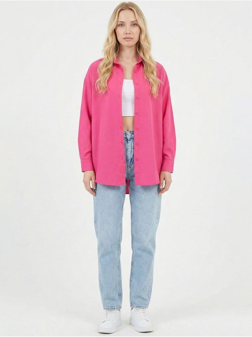 Camisa básica extragrande bdart - Kiabi Camisa básica extragrande bdart - Kiabi