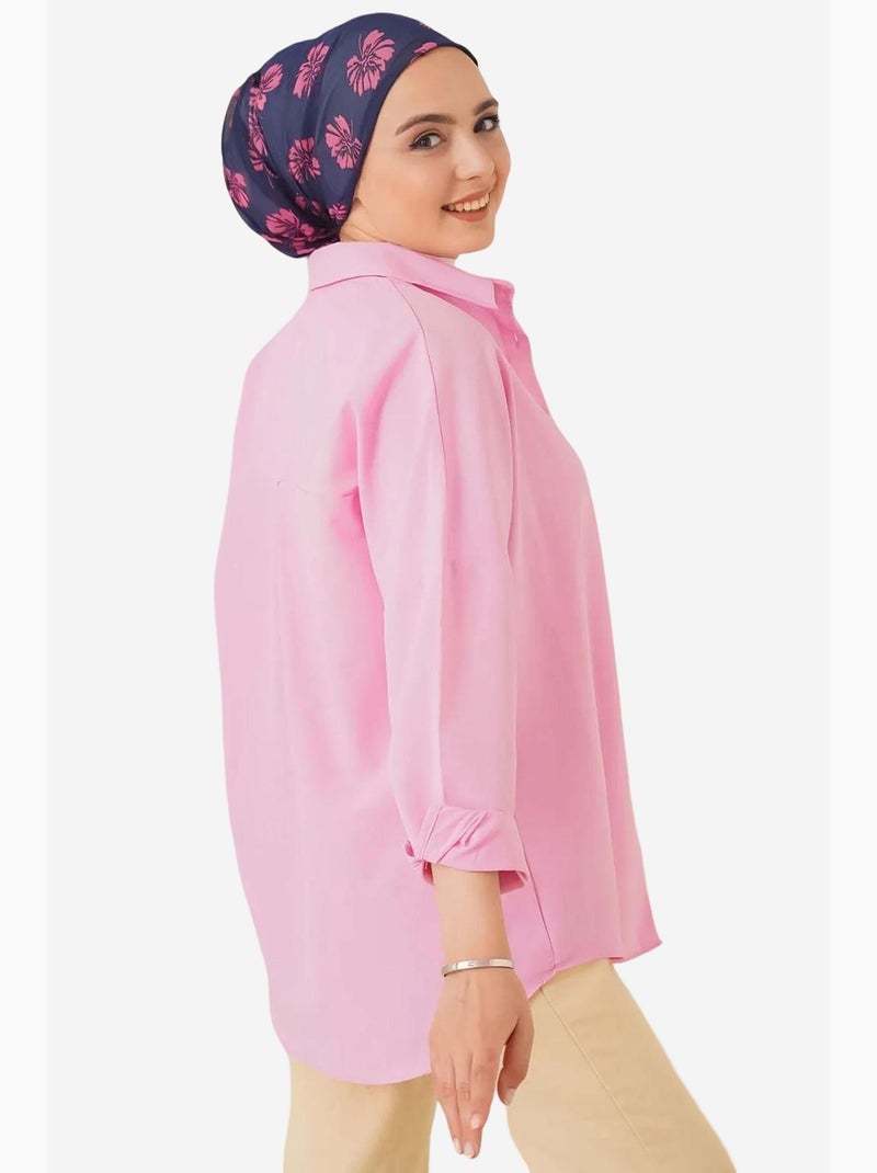 Camisa básica extragrande bdart Rosa - Kiabi
