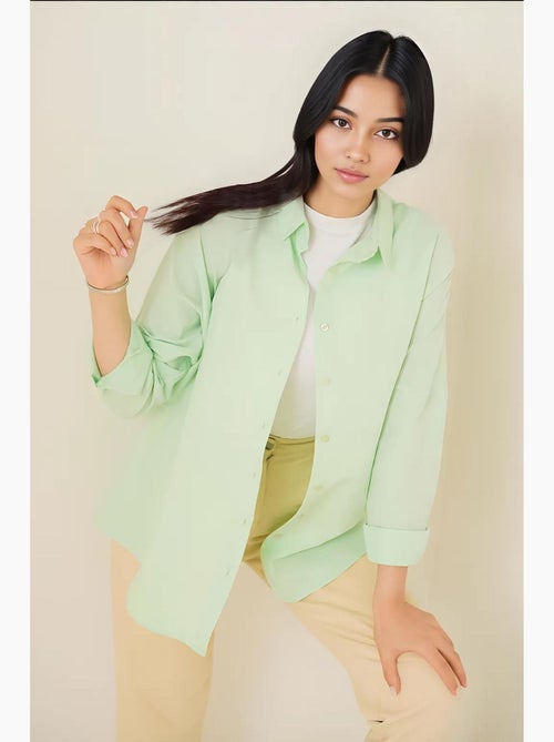 Camisa básica extragrande bdart - Kiabi Camisa básica extragrande bdart - Kiabi
