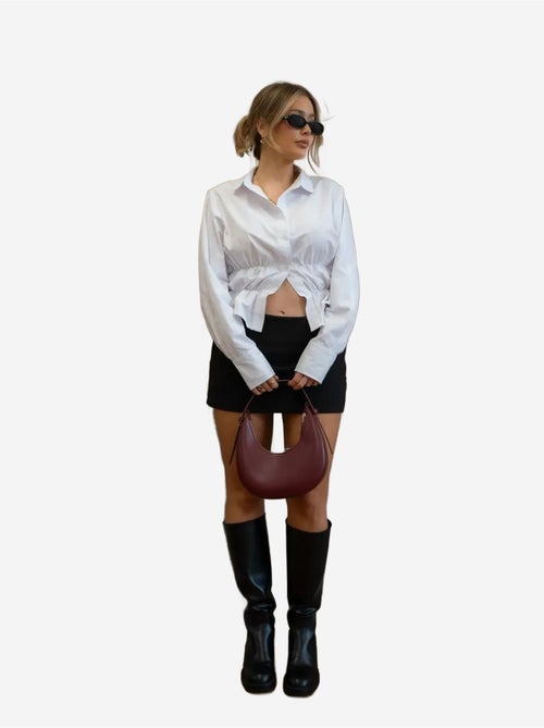 Camisa blanca con botones valletta hiccup - Kiabi Camisa blanca con botones valletta hiccup - Kiabi