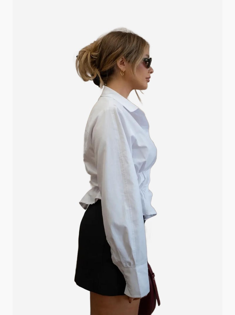 Camisa blanca con botones valletta hiccup Blanco - Kiabi