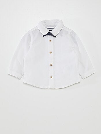 Camisa blanca + pajarita - 2 piezas - Kiabi