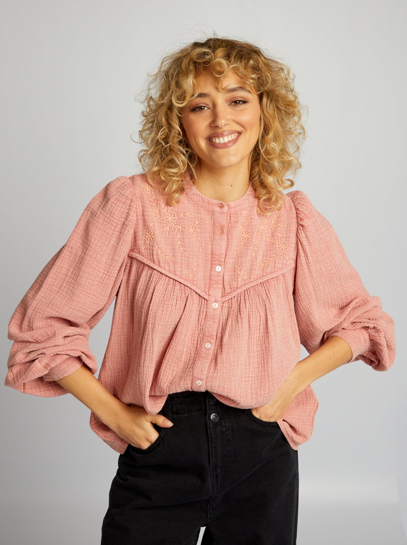 Camisa bohemia ROSA - Kiabi