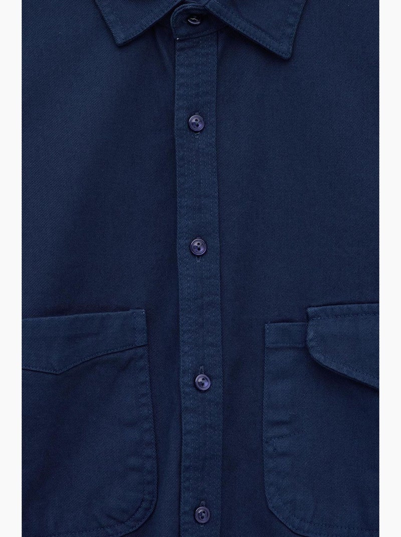 Camisa clásica giesto Azul marino - Kiabi