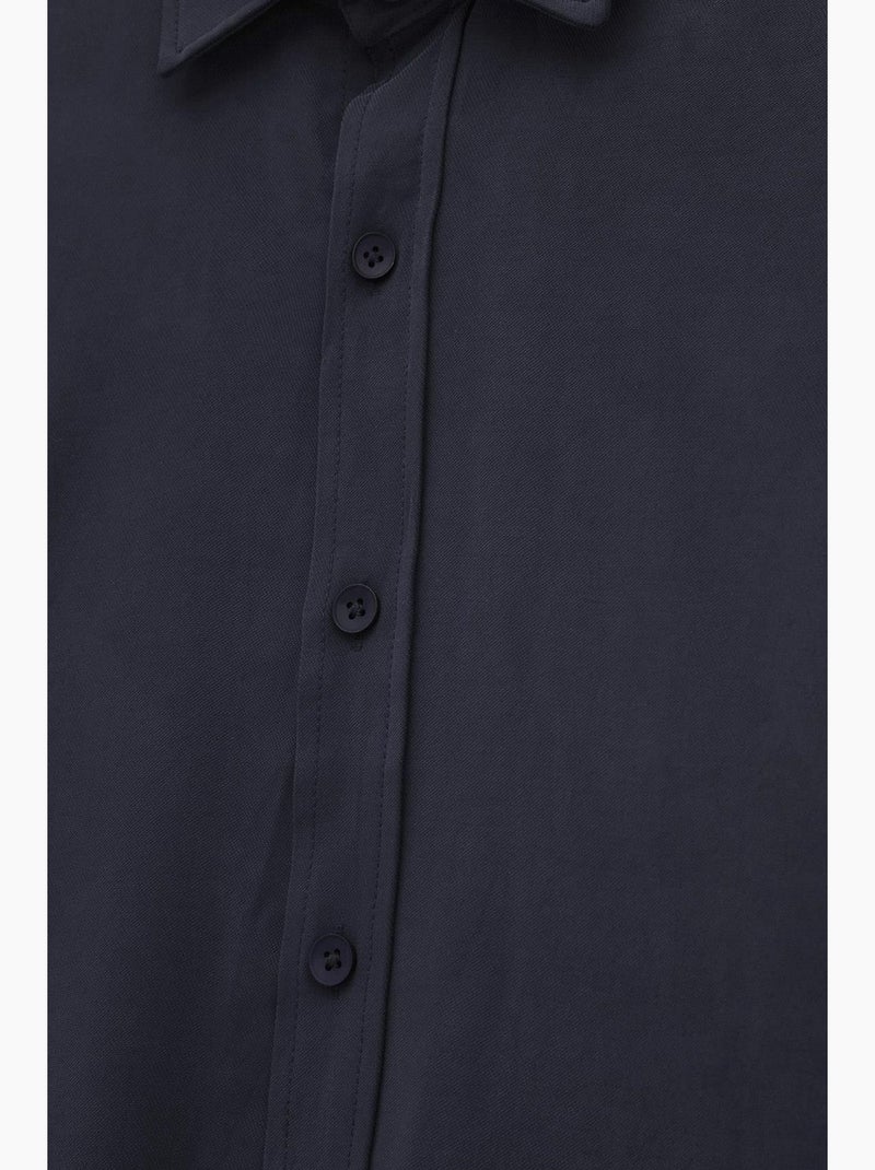 Camisa clásica giesto Azul marino - Kiabi