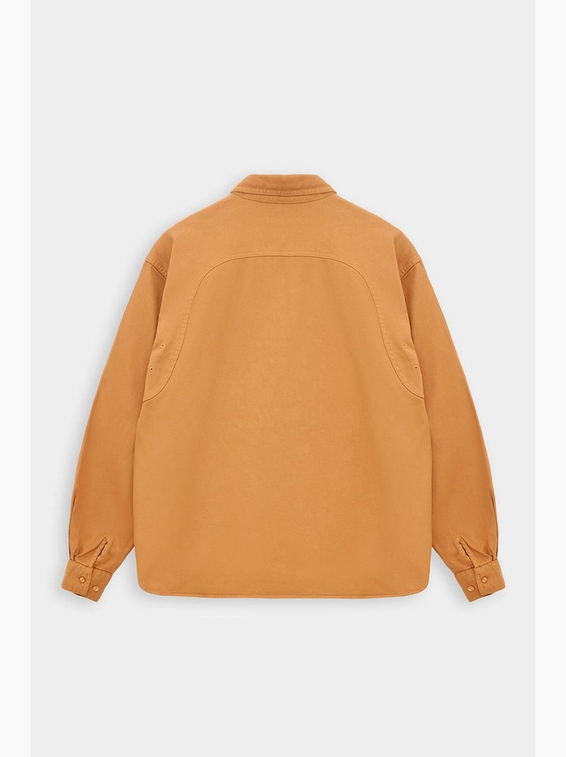 Camisa clásica giesto Camel - Kiabi