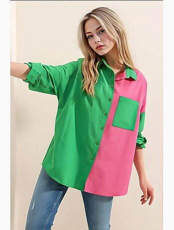 Camisa con bloques de color bdart
